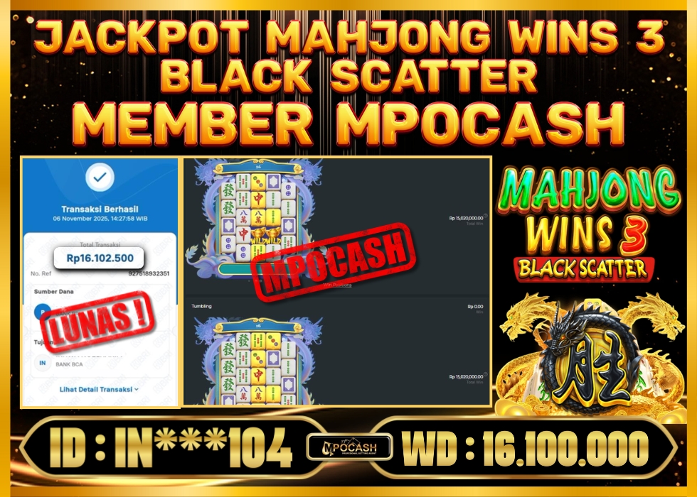 MPOCASH JACKPOT MAHJONG WINS 3 BLACK SCATTER